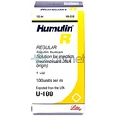 Humulin R Regular 100iu/ml Vial 1x10ml