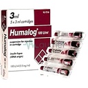 Humalog 100iu/ml 3ml Cartridge 5