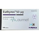 Euthyrox 50mcg Tablet 100