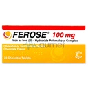 Ferose Iron 100mg Tablet 30
