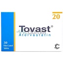Tovast 20mg Tablet 30