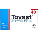 Tovast 40mg Tablet 30