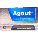 Agout 40mg Tablet 30