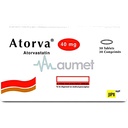 Atorva 40mg Tablet 30