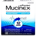 Mucinex 600mg Extended Release Bilayer Tablet 20