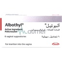 Albothyl 90mg Vaginal Ovule 6