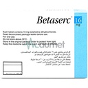 Betaserc 16mg Tablet 60