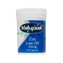 Valupak Vitamins Cod Liver Oil 400mg Capsule 30