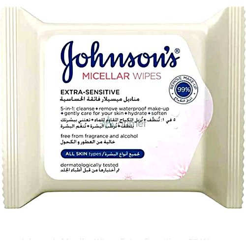 Johnson's Extra Sensitive Micellar Wipe 25