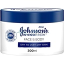 Johnson's Intense Cream Face & Body 300ml