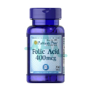 Puritans Pride Folic Acid 400mcg Tablet 250