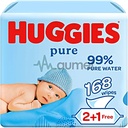 Huggies Baby Wipes Pure Triple 2+1