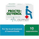 Procto Glyvenol 400mg Suppository 10