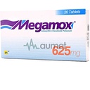 Megamox 625mg Tablet 20