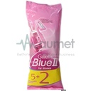 Gillette Blue 2 Women Razor 5+2Pcs