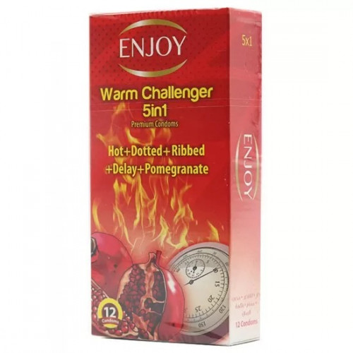 Enjoy Premium Warm Challenger 5in1 Condom 12