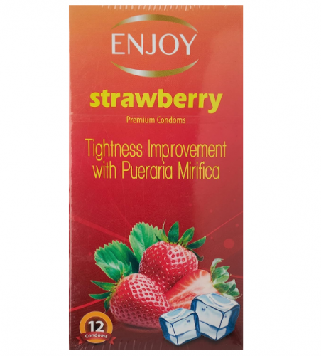Enjoy Strawberry Condom 12