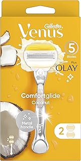 Gillette Venus Comfort Glide Plus Olay Coconut Women Razor + Blade 3