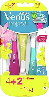 Gillette Venus Tropical Women's Disposable Razor 2+4