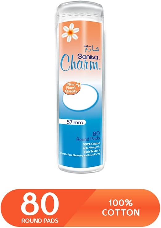 Sanita Charm Make Up Cotton Pad 80