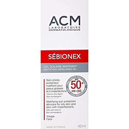ACM Sebionex Spf50 Mattifying Sunblock Gel 40ml