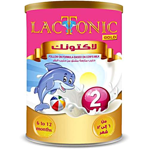 حليب لاكتونيك رقم 2 للأطفال 400 جم - من 6 إلى 12 ش...