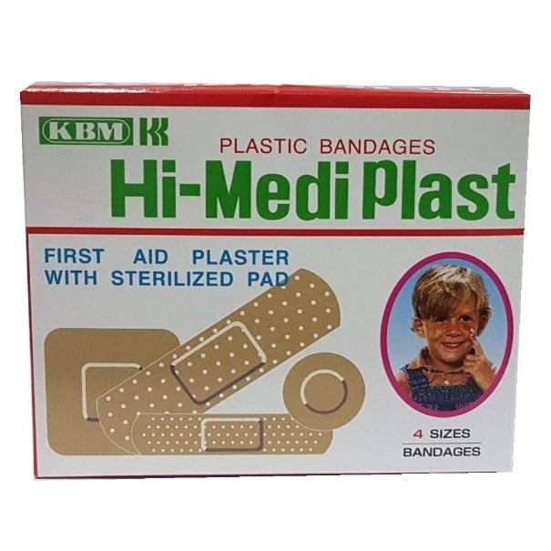 Hi-Medi Plast 4 Mix Sizes Plastic Bandage 100