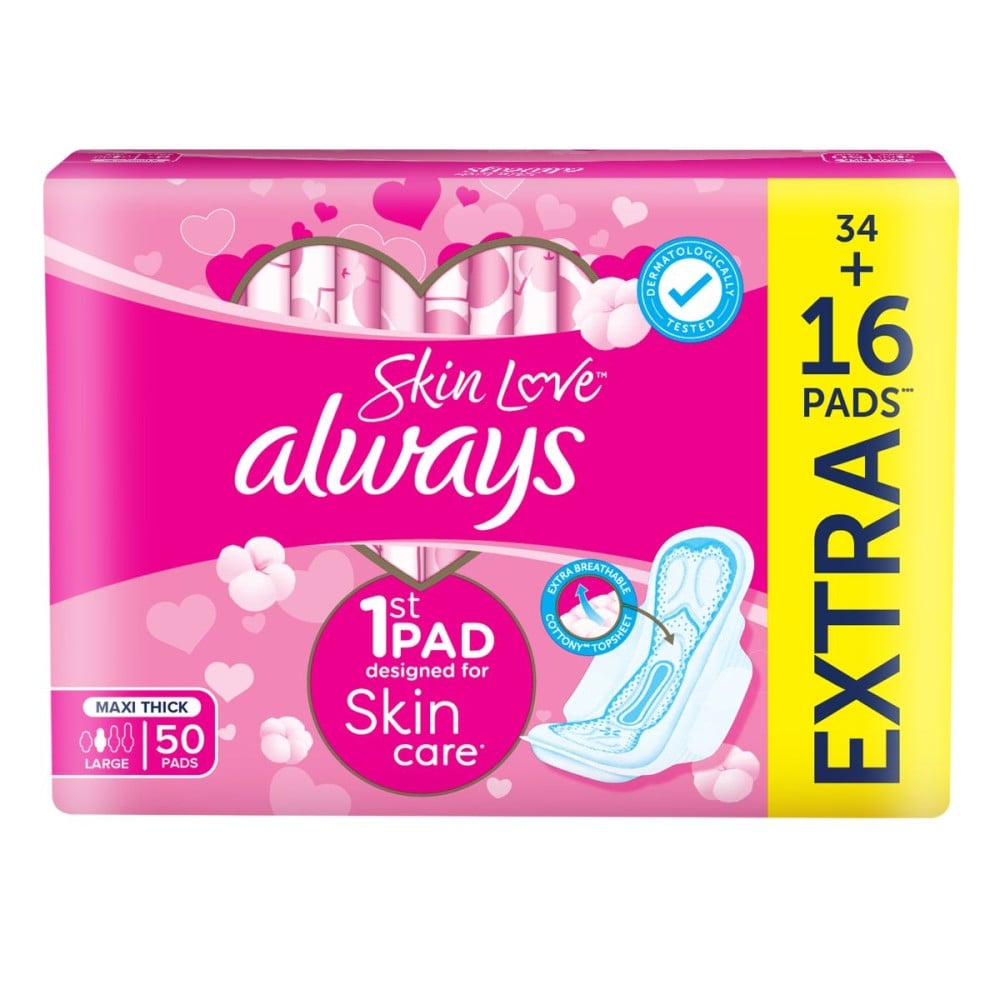 Always Cotton Soft Maxi Thick Large Pad 50