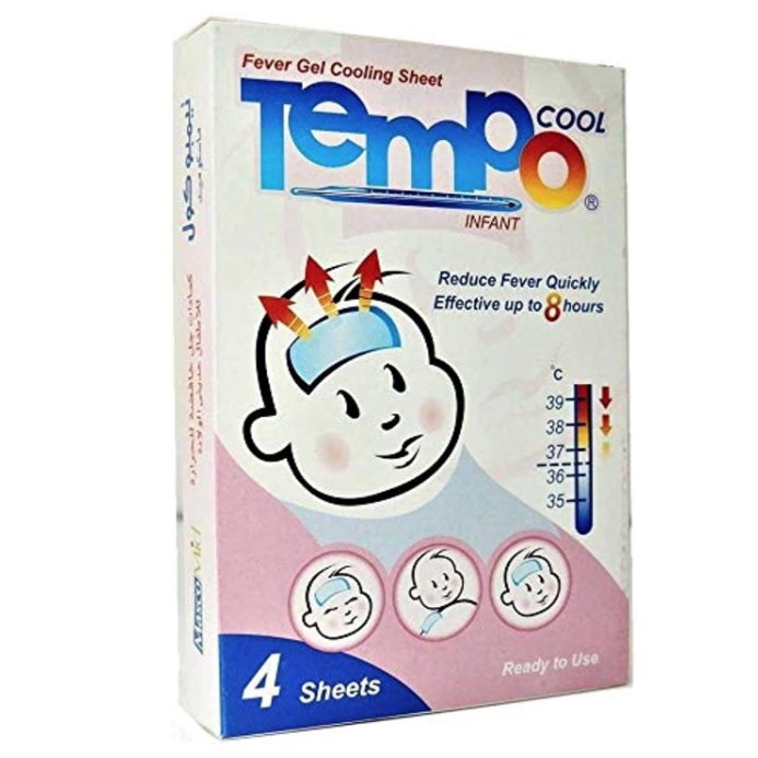 Tempo Pediatric Cool Fever Gel Cooling Sheet 4