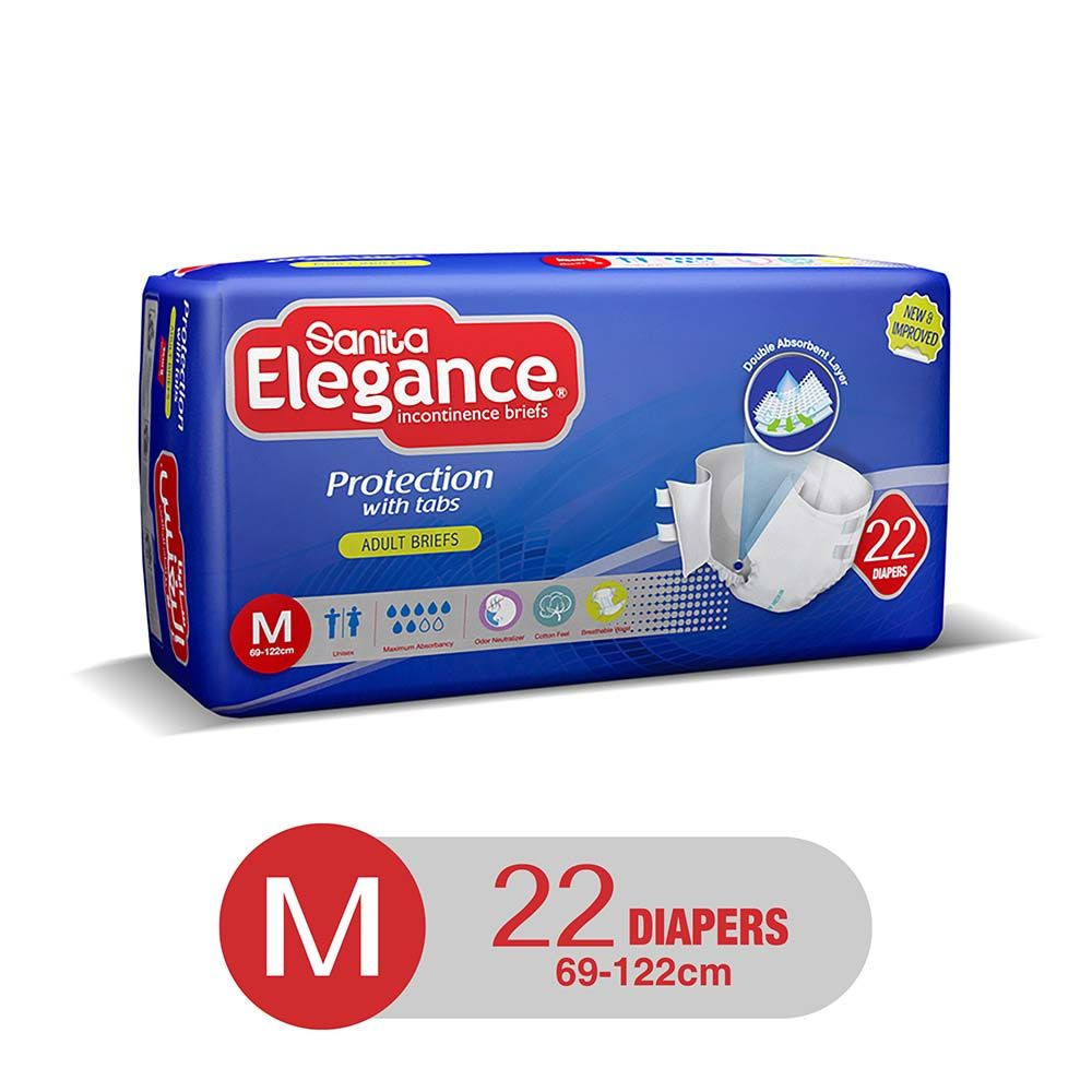 Sanita Elegance Adult Briefs Medium Diaper 24