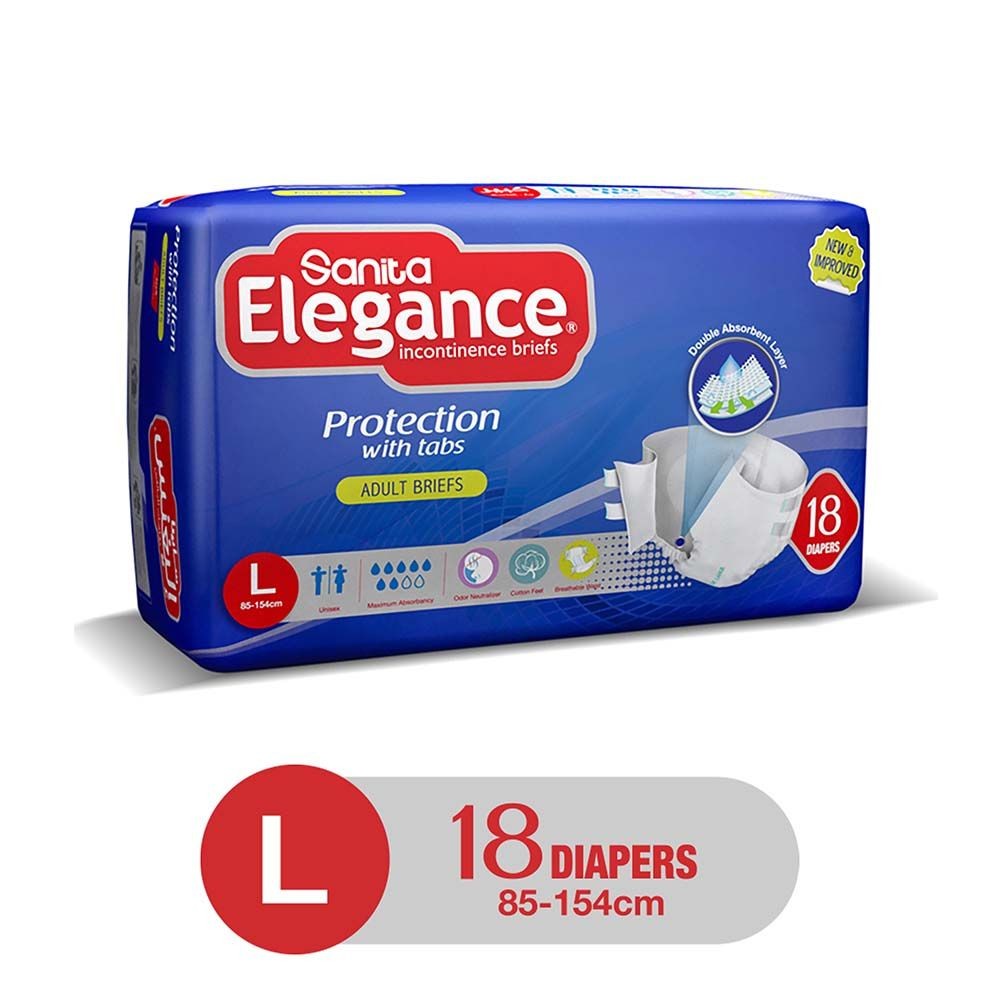 Sanita Elegance Adult Briefs Large Diaper 18