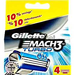 GILLETTE MACH3 TURBO CART 4 شفرات