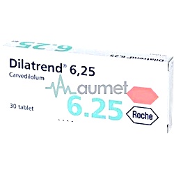 Dilatrend 6.25mg Tablet 30