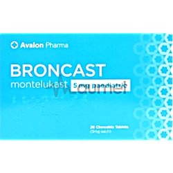 Broncast Pediatric 5mg Tablet 28