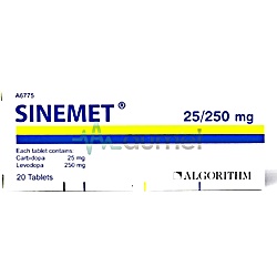 Sinemet 25mg/250mg Tablet 20
