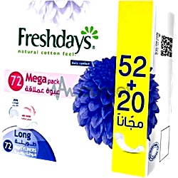 Freshdays Long Pantyliner 72