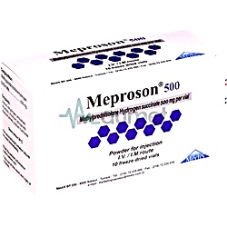 Meproson 500mg Powder For Injection 10