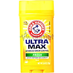 Arm & Hammer Ultra Max Fresh Advanced Sweat Control Deodorant Stick 73g