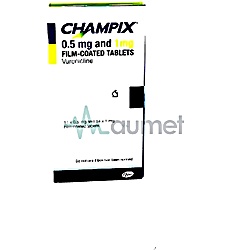 Champix 0.5mg Tablet 11 + 1mg Tablet 14
