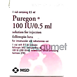 Puregon 100Iu Vial 1x0.5ml