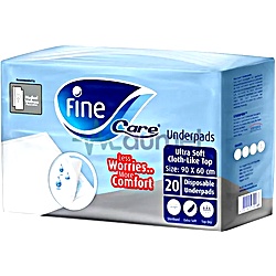 Fine Care 90x60cm Underpad 20