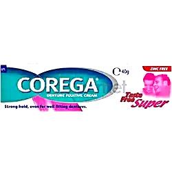Corega Super Denture Fixative Taste Free Cream 40g 