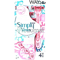 Gillette Simply Venus 3 Razor 4Pcs
