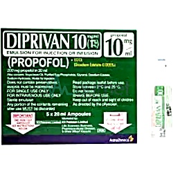 Diprivan 10mg/ml Vial 5x20ml