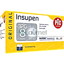 Pic Insupen 8mm 100Pcs
