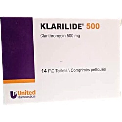 Klare 500mg Tablet 14