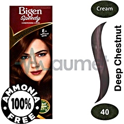 Bigen Speedy Hair Color 40 Deep Chestnut Conditioner 40g