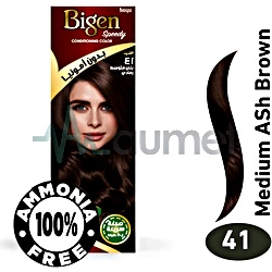 Bigen Speedy Hair Color 41 Medium Ash Brown Conditioner 40g
