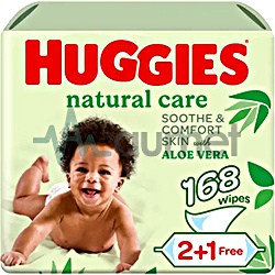 Huggies Natural Care With Aloe Vera Offer 56 Wipe