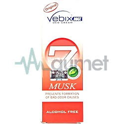 Vebix 7 Days Musk Anti Perspirant Deodorant Cream 25ml